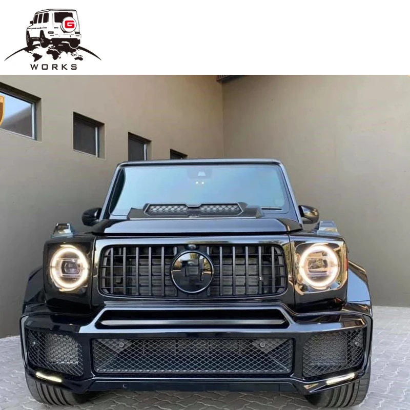 STLFAuto أنظمة الجسم W464 G63 Bodykit لـ G550 G500 G63 ترقية B700 مصدات السيارة واسعة النجمة تجميل مجموعات الجسم الكامل W463A