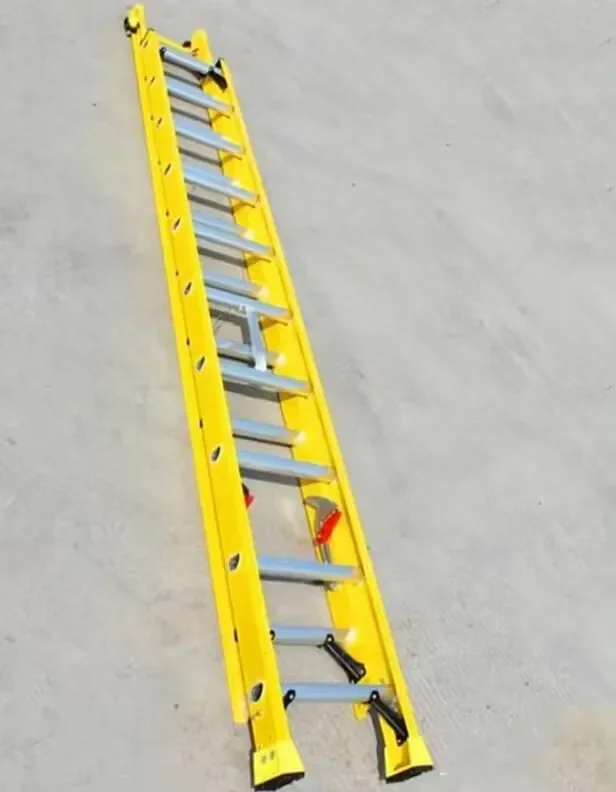 hot sales 4m 5m 6m 7m 8m 10m 11m extension ladder Fiberglass insulated ladder telescopic ladder