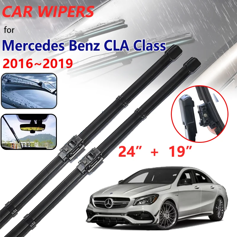 

Car Wiper Blade for Mercedes Benz CLA C117 W117 2016~2019 Windshield Wiper Car Accessories AMG CLA45 CLA180 CLA200 CLA220 CLA250