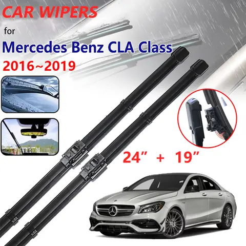 메르세데스 벤츠 CLA C117 W117 용 자동차 와이퍼 블레이드 2016 ~ 2019 앞 유리 와이퍼 자동차 액세서리 AMG CLA45 CLA180 CLA200 CLA220 CLA250