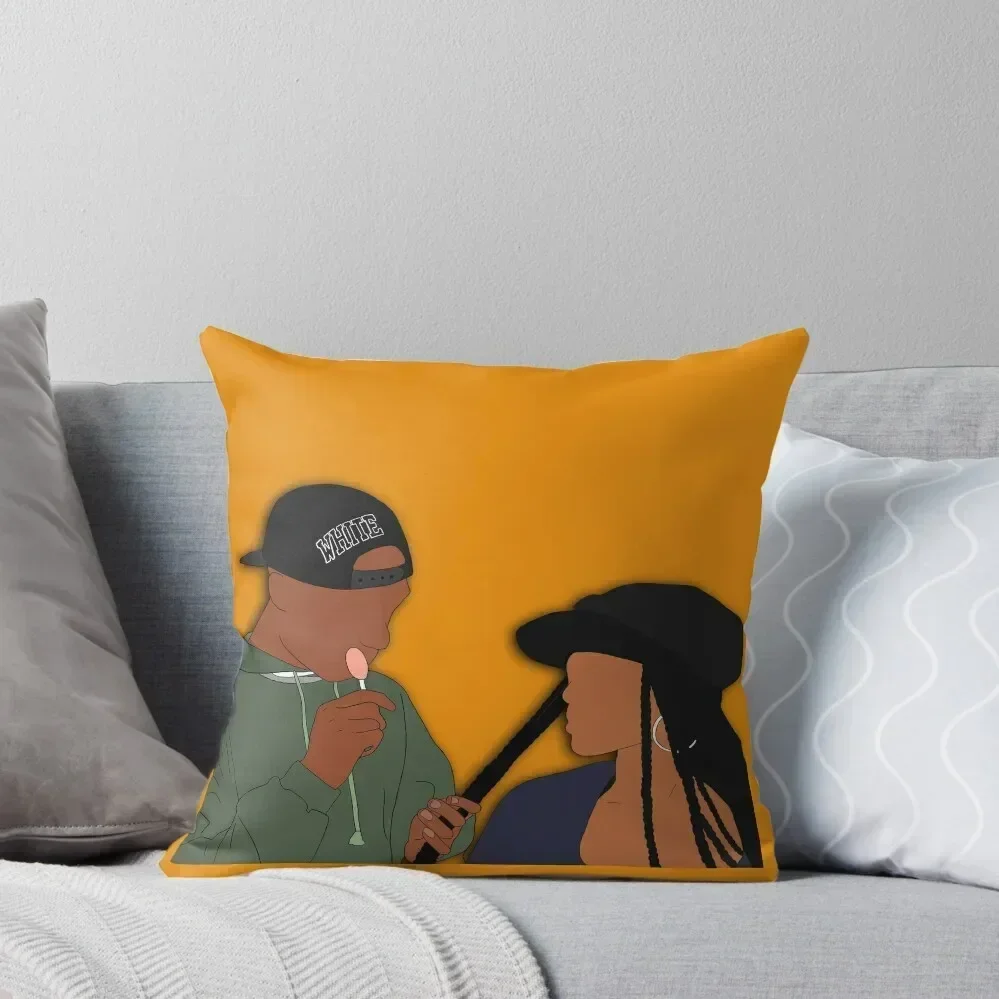 Poetic Justice Fan Art Sticker Throw Pillow Sofas Covers Sitting Cushion pillow