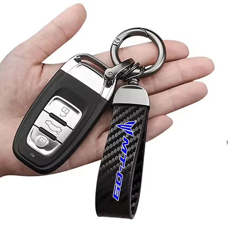 Carbon Fiber Premium Keychain Customization For Yamaha MT09 MT07 MT10 MT03 MT 09 07 03 10 MT-09 MT-07 MT-10 TRACER 900 700
