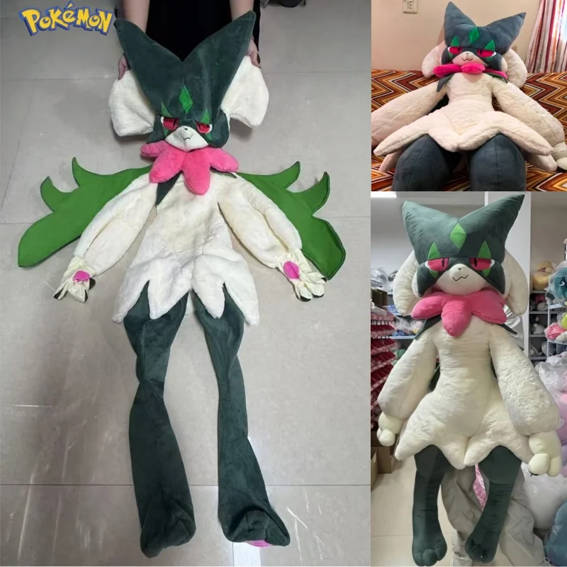

170 см новая одежда Meowscarada Just, плюшевая предпродажа, большой размер, Pokemon Just, одежда с героями мультфильмов, аниме, орнамент, детская игрушка Gif