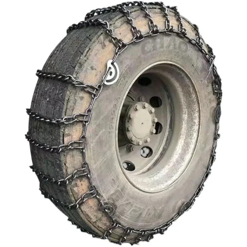 Truck tire snow chain is suitable for Dongfeng Auman truck bold encryption manganese steel snow mud