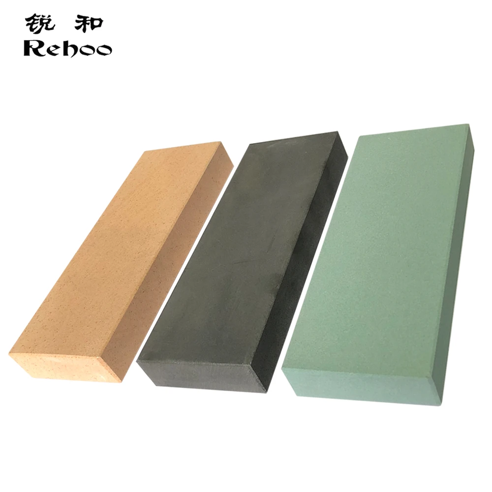 Imagem -05 - Rehoo Pro Boron Carbide Pedra de Amolar Tamanho Grande Gem Amarela Carboneto de Silício Verde Sharpening Stone Produtos Industriais Ferramentas de Cozinha