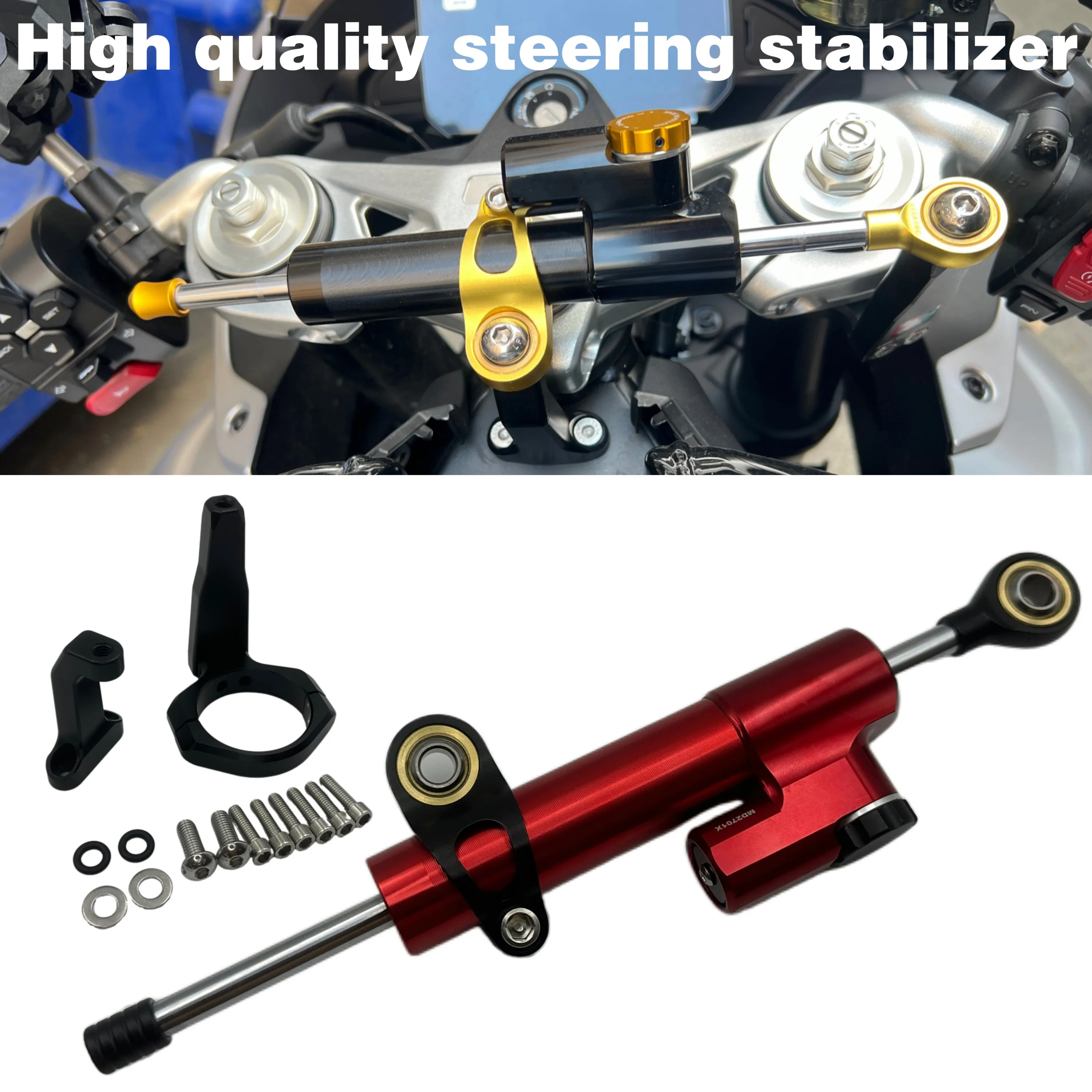

CFMOTO 675SR-R 675SS 675SR 2024 2025 motorcycle high-quality steering stabilizer steering shock absorber and bracket kit