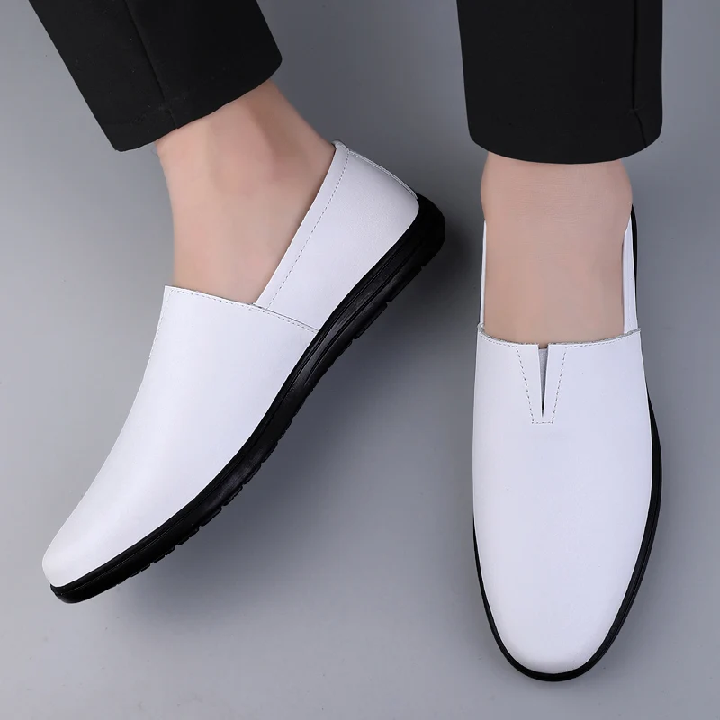 

Men's flat shoes Comfortable Classic Style Work or Business Black and White Adult hot selling shoes Luxury and High Quality