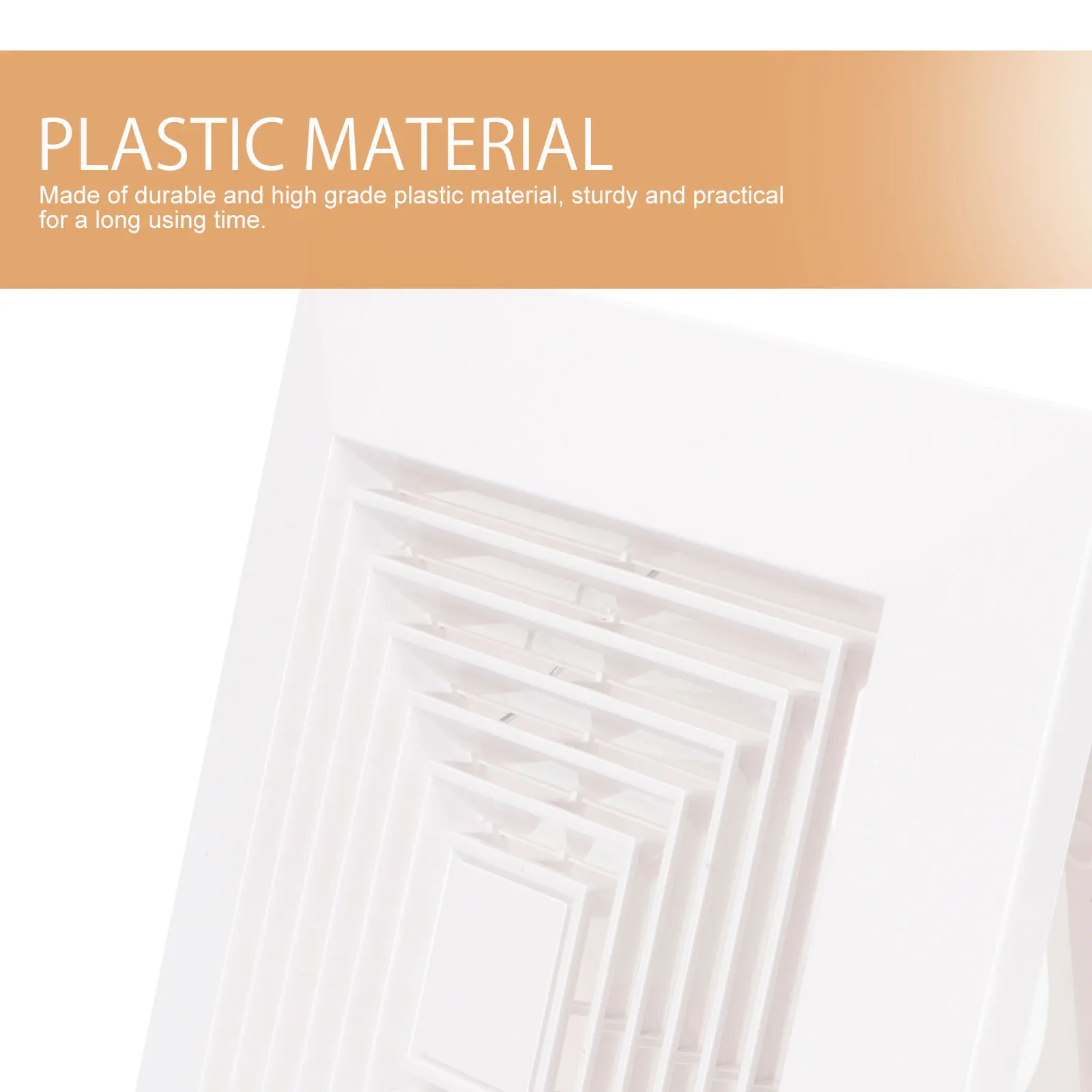 

Ceiling Register Durable Plastic Square Ceiling Vent Cover Easy Clean Exhaust Vent Cover for Air Conditioning Kitchen Fan Vents