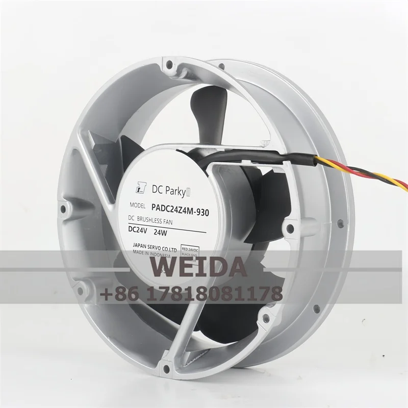 Kipas Sasis 5F Kipas Penerima Printer 3F Berlian 3000 3-Kawat DC24V Kecepatan Dapat Disesuaikan PADC24Z4M-930/949/952/956 24W Kipas Pendingin