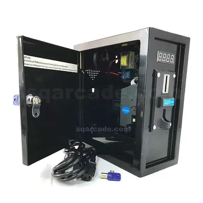 SQ JY-10A Coin Timer Box Counter Multi Coin Receiver 6 Types 110V 220V for Washing Machine Industrial Laundry Control Unit