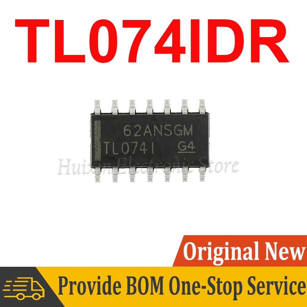 

2pcs TL074IDT TL074IDR TL074I TL074ID TL074 SOP-14 SOP SMD New and Original IC Chipset