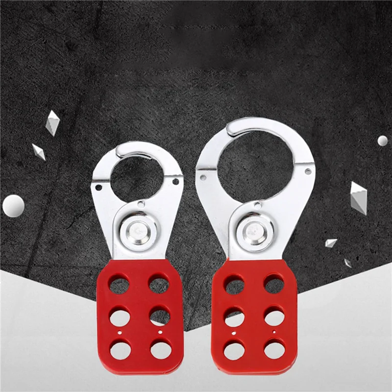 4-delige Lock Out Tag Out Lock Hasp Veiligheidshangslot Lockout Staal Nylon Hasp Lock voor industriële apparatuur-B61B