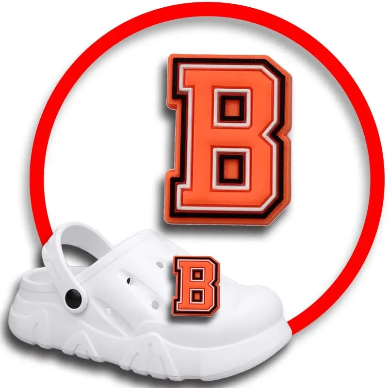 

A B C подвески для обуви с буквами для сандалий Crocs, женские сабо, булавки, украшения для обуви, аксессуары, мужские значки, аксессуары для детской обуви для девочек