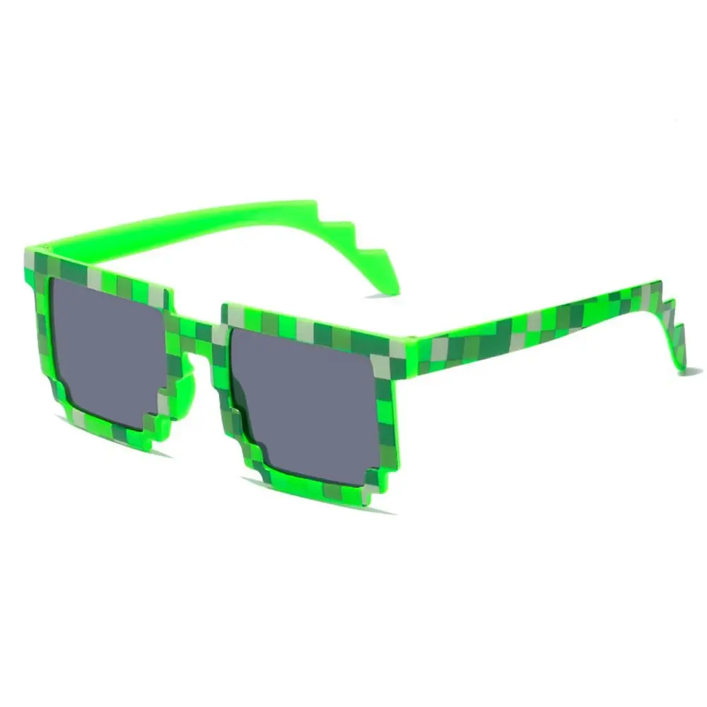 Fashion Party Disco Mosaic Sunglasses Halloween Cosplay Novel Pixelated Mosaic Glasses Funny Decorative Shades for Adults Teens