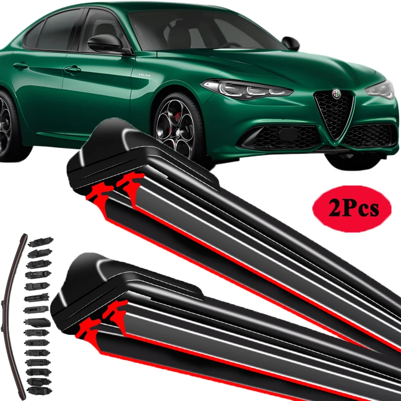 

For Alfa Romeo Giulia 952 2015-2024 Car Windshield Wiper Blade Front Windscreen Brushes Washer Accessories Cleaning Replacement