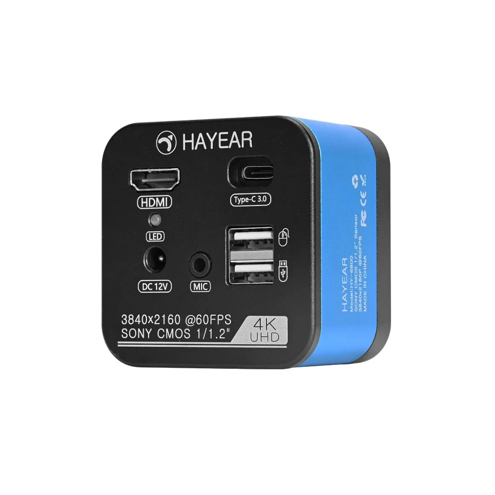 

New New Style 4K 60FPS 1/1.2 IMX585 Industry C-Mount Camera Microscope Measurement Camera for Digital Image Acquisition Save