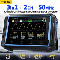 FNIRSI 2C53P Digital Handled Oscilloscope Multimeter Signal Generator 3 in 1 Touch Screen Portable 2 Channel 50MHz 250 MSa/s