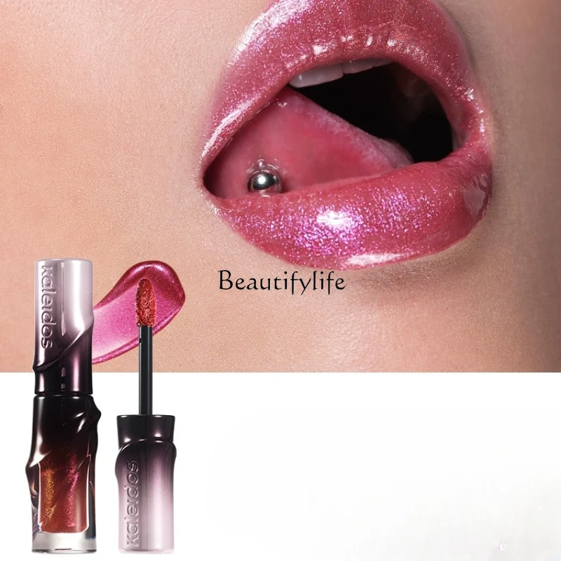 Bath Color Lip Gloss Nude Color Series Mirror Lip Lacquer Transparent Three-Dimensional European and American Makeup