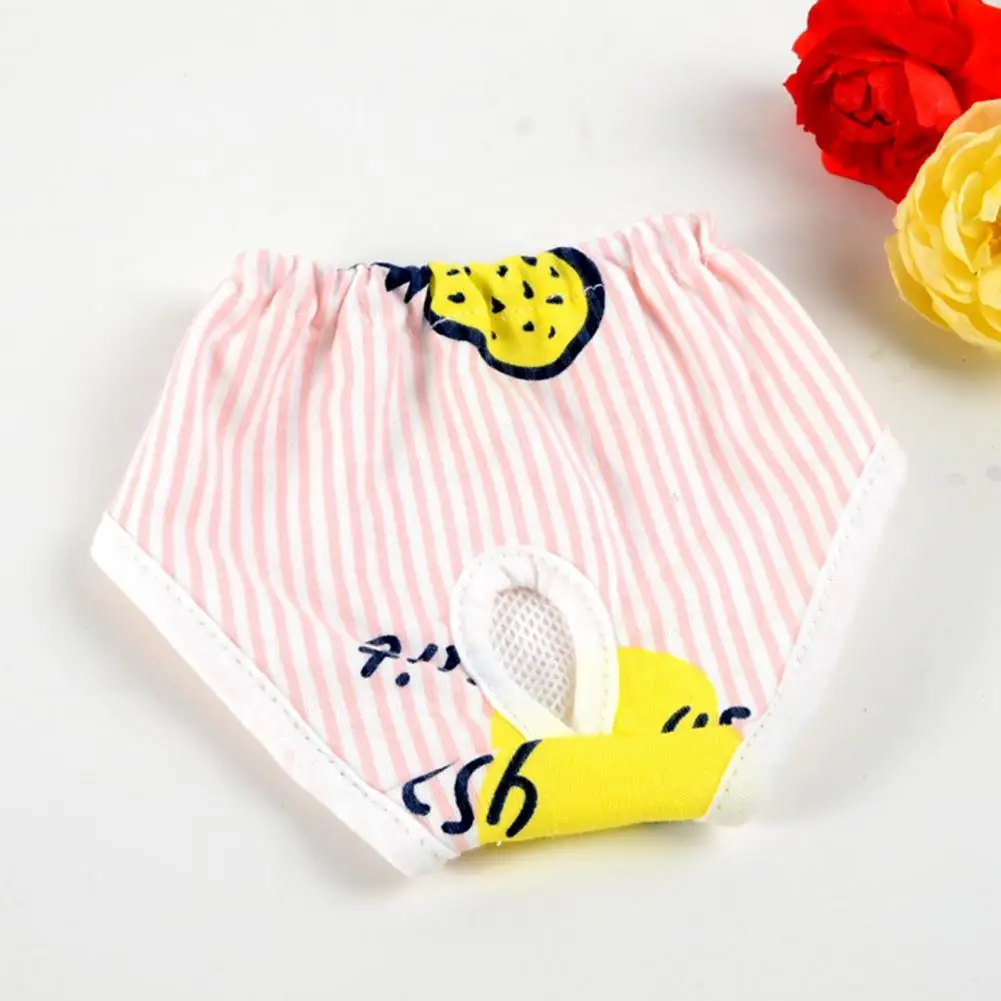 Dog Menstrual Pants Pet Supplies Cartoon Print Female Dog Period Diaper Breathable Pet Physiological Panties Dog Heat Clothes