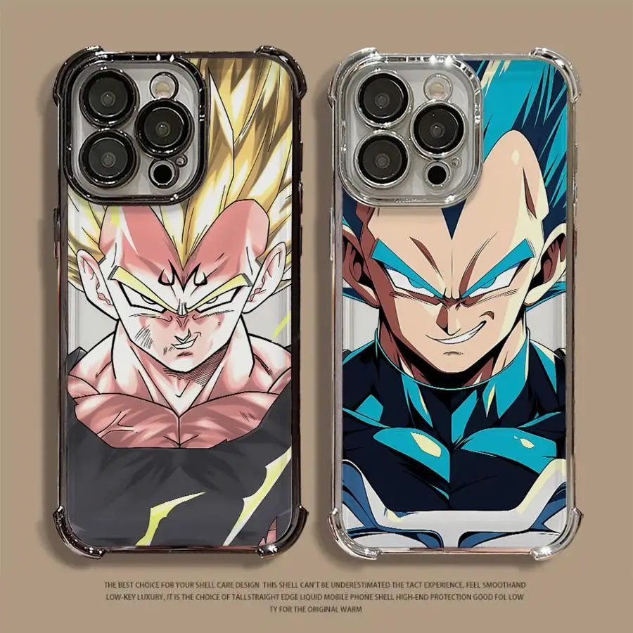 

Hot Majin Vegetas DragonS BallS Plating Phone Case For iPhone 17 17e 16e 16 15 14 13 12 11 Pro Max X XR Mini Air Plus Anti-Fall