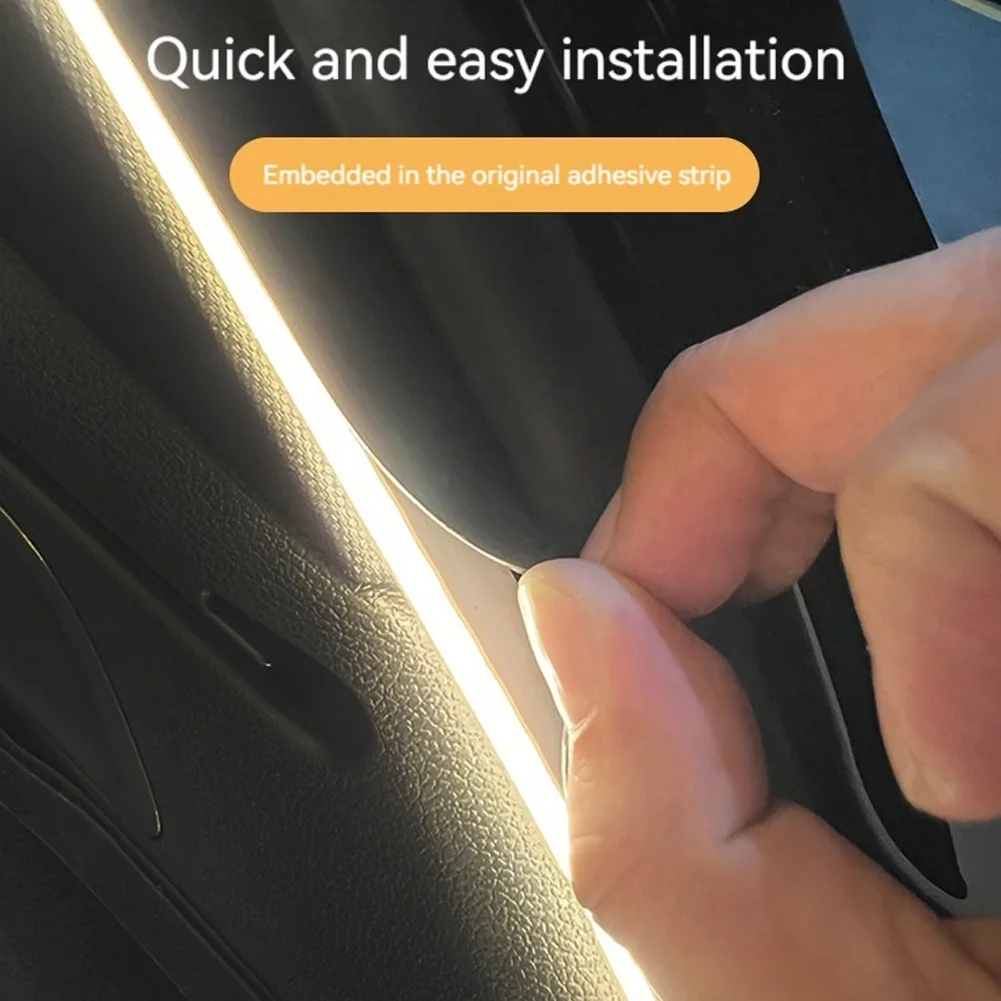 LED السيارات الاستشعار الذيل شرائط مصباح ذاتية اللصق سيارة جذع المحيطة الإضاءة قطاع متعددة الوظائف لسيارة سيدان SUV هاتشباك لاقط #2