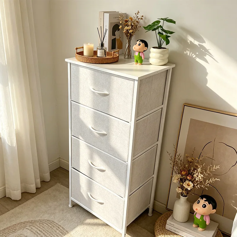Retro Chest Storage Cabinet Living Room Drawer Storage Locker Clothing Sorting Box Factory Straight Hair