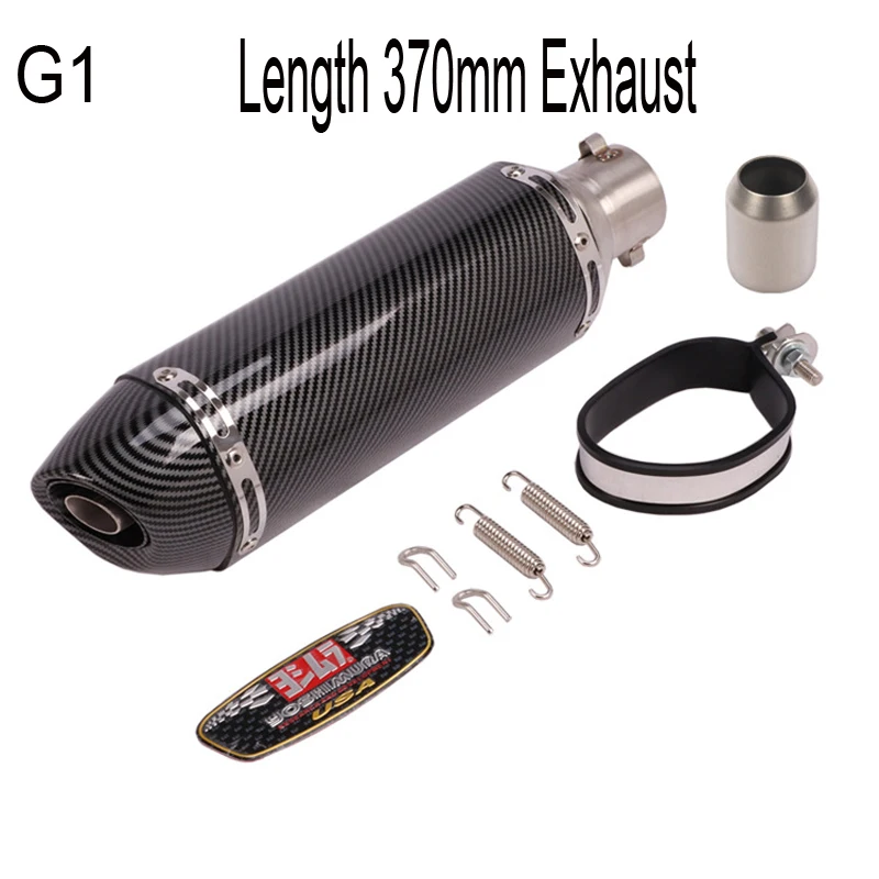 

51 мм выхлопная труба мотоцикла для глушителя из углеродного волокна 420 мм с DB Killer Pitbike Gsr 600 Cb650f R77 RS Cafe