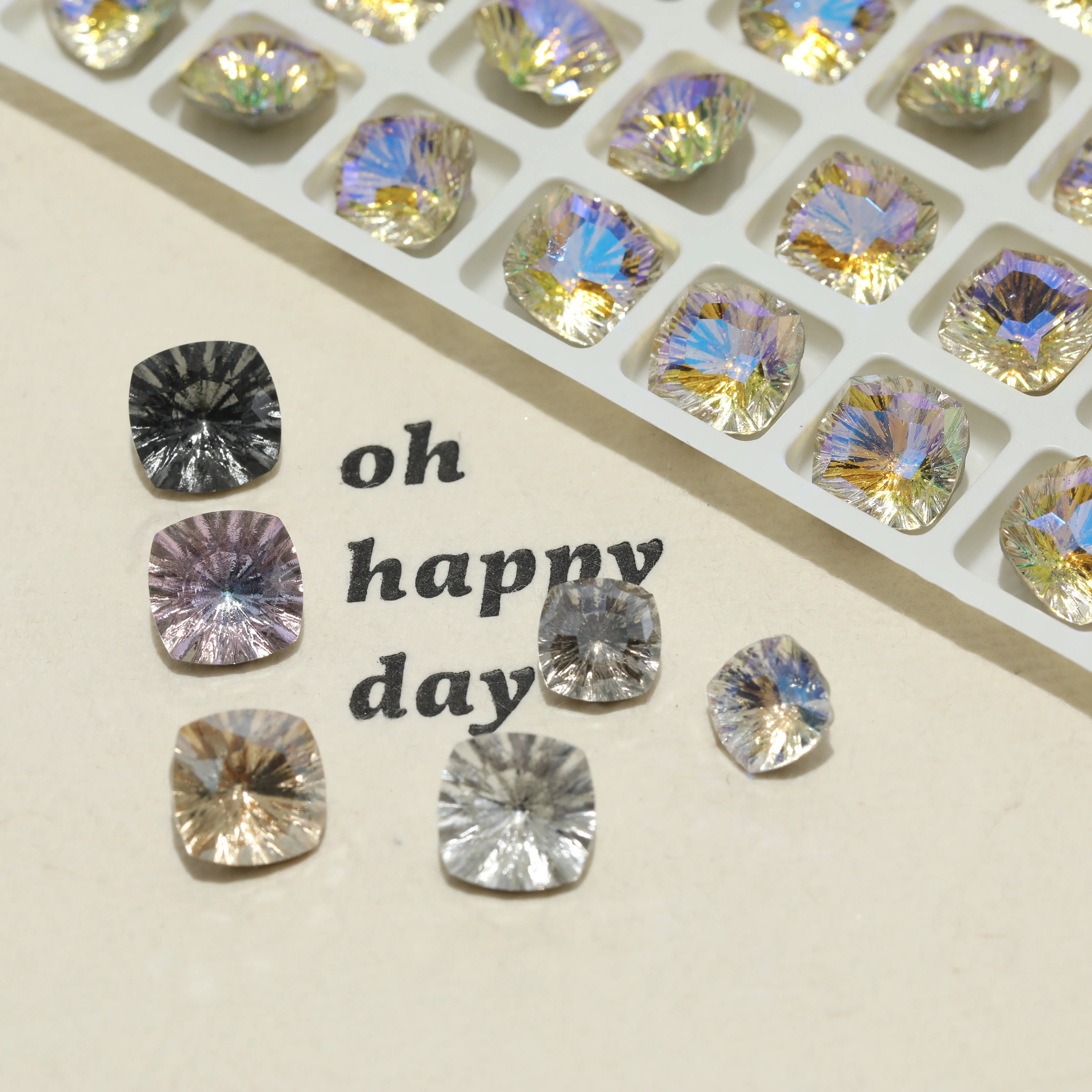 GRST Glänzende Kristallsteine DV4460 Squircle Fancy Stones Premium Millennium Series Strasssteine DIY für Nagelkunst, Hochzeitskleider und Zubehör – Detail 2