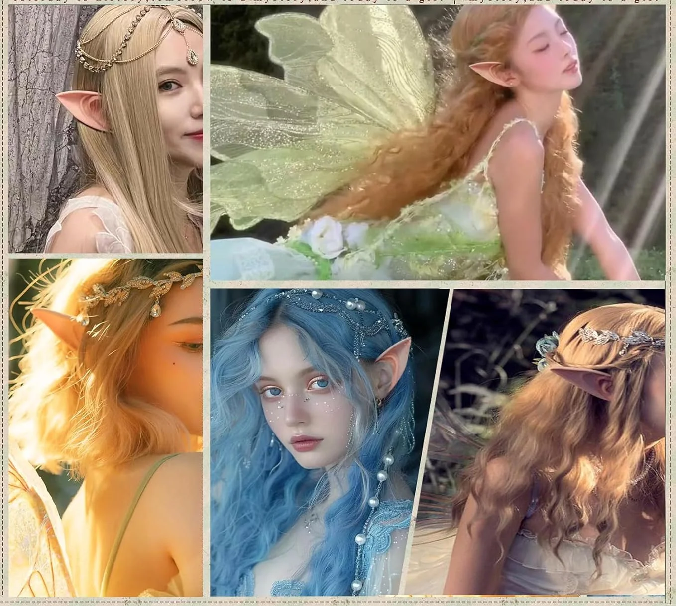 ปาร์ตี้ฮาโลวีน Latex Elf หู Fairy คอสเพลย์อะนิเมะเครื่องแต่งกาย Angel Elven Elf หู Photo Props ผู้ใหญ่แวมไพร์ Elven หู