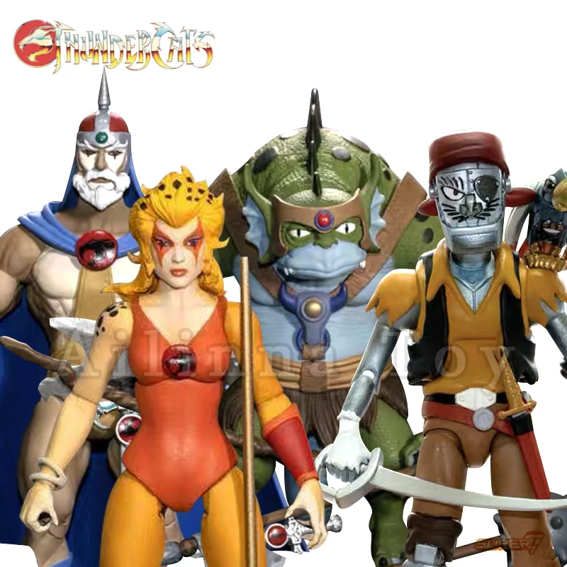 Super7 Thundercats 7inches Ultimates Action Figure Wave 3 Jaga Slithe Captain Anime Collection Movie Model Gift Free Shipping