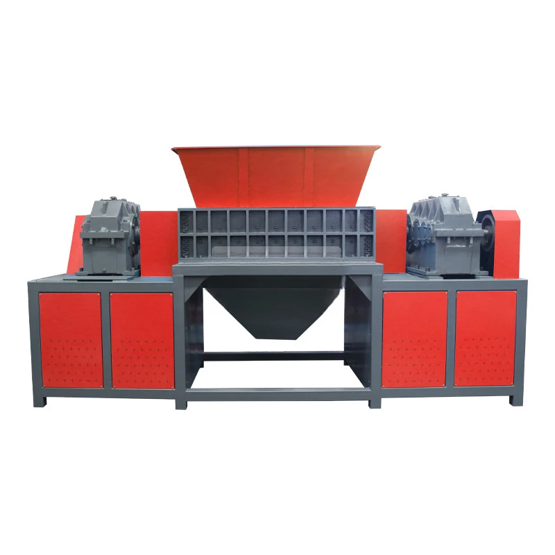 Stable Operation Large Single And Car Tire Waste Scrap Metal Double Shaft Shredder Horizontal Plastic Crusher, Strong