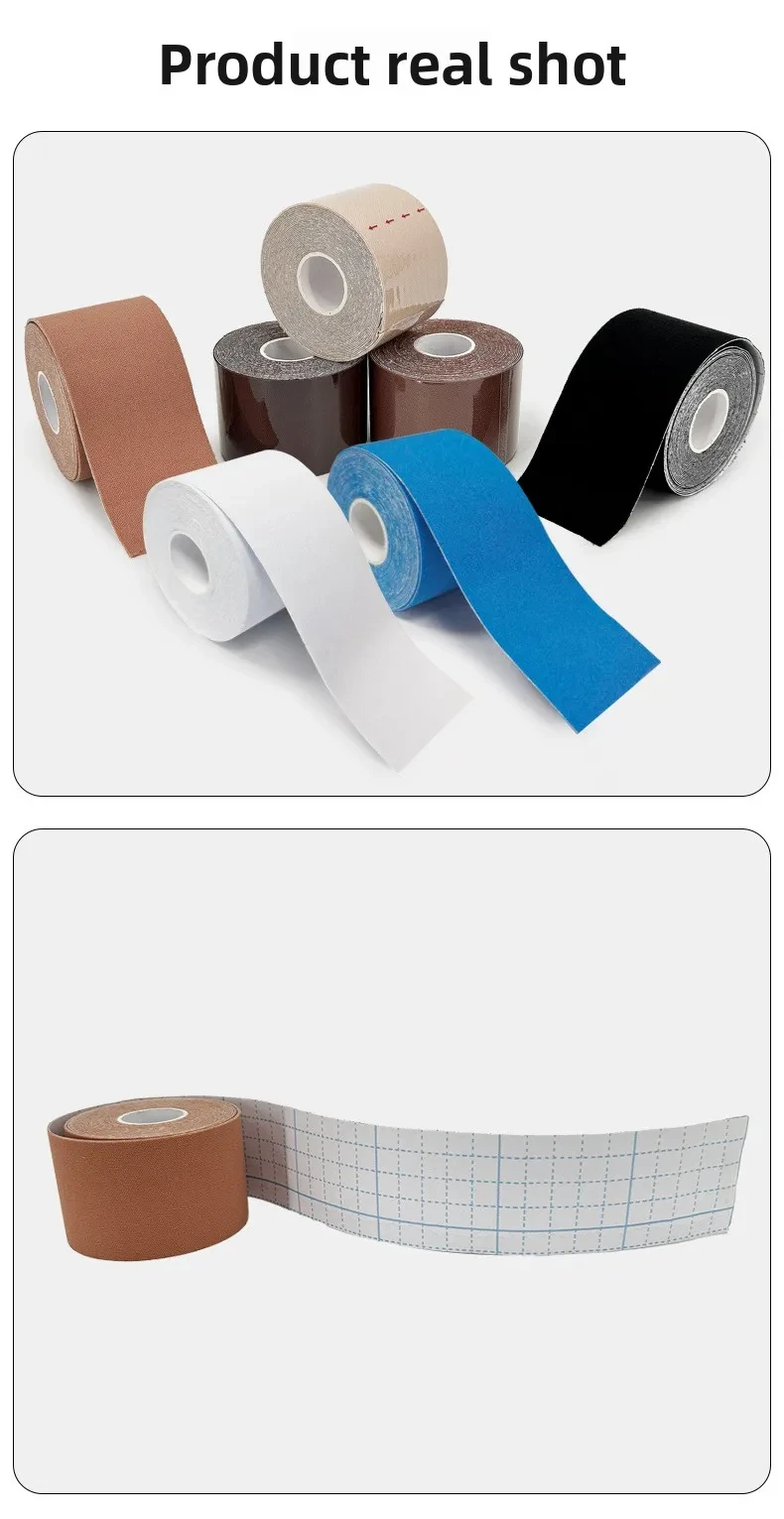 Kinesiologie-Tape KT-Tape Muskel-Tape Sport-Tape Elastisches Tape Wasserdicht Schmerzlinderung Verletzungsschutz Knie Schulter – Detail 11