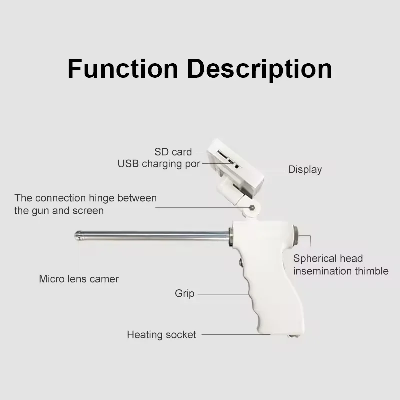 Visual Artificial Insemination Injection Sperm For Sheep Goat With LCD Screen 15 Million Pixels Animal Products In farm Supplies