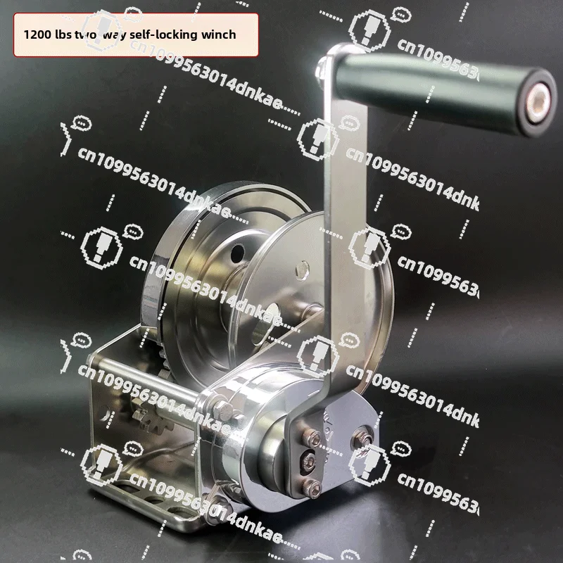 304 Stainless Steel Two-way Self-locking Hand Crank Manual Winch Hoist Winch Hoist 12002600 Lbs