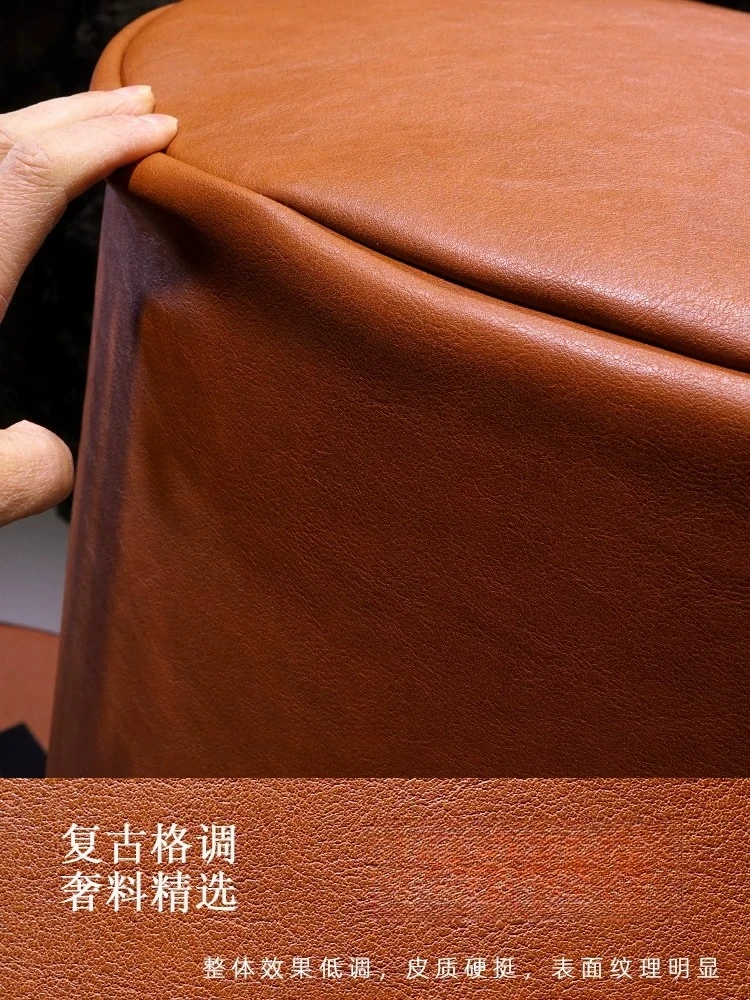 Retro brown vertical boxing sandbag luxury home retro microfiber