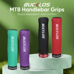 BUCKLOS Mtb Grip Soft Sponge Mountain Bike Grip Lock on Bicycle Handlebar Grips Non-slip Bicycle Handle Comfortable MTB Cuffs