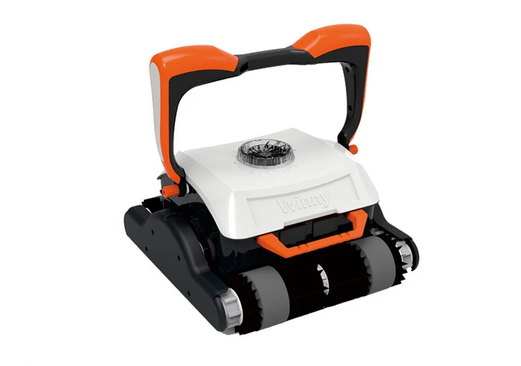 Automatic Robotic Pool Vacuum Cleaner 200W Energy Saving, 25m Cable, Wall/Floor Scrubbing for Inground Pools