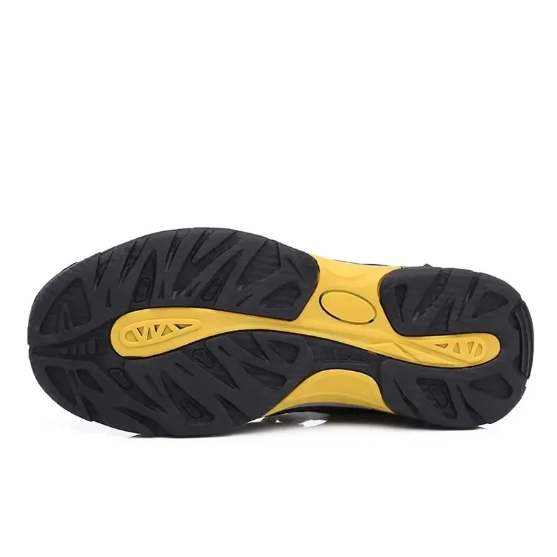 Summer Men Sandals Outdoor Breathable Beach HikingNon-slip Wading Shoes Thick Sole Closed Toe Aqua Shoes