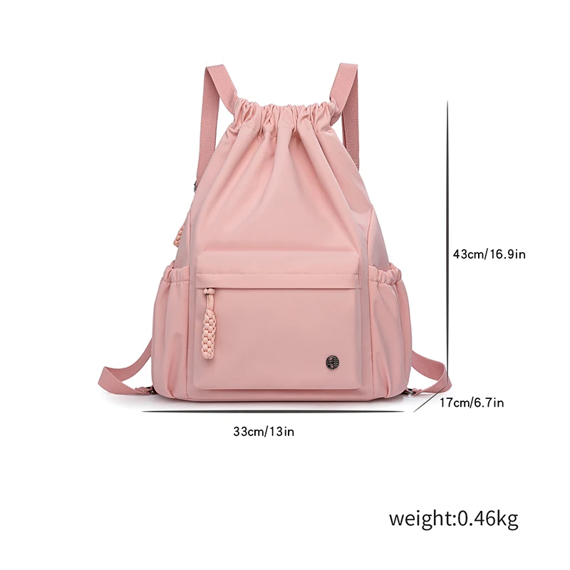 Toposhine التصميم الكلاسيكي حقيبة الظهر الموضة سلسلة إغلاق المرأة حقيبة مقاوم للماء النايلون المرأة حقيبة الترفيه حقيبة الظهر الصغيرة 6 ألوان