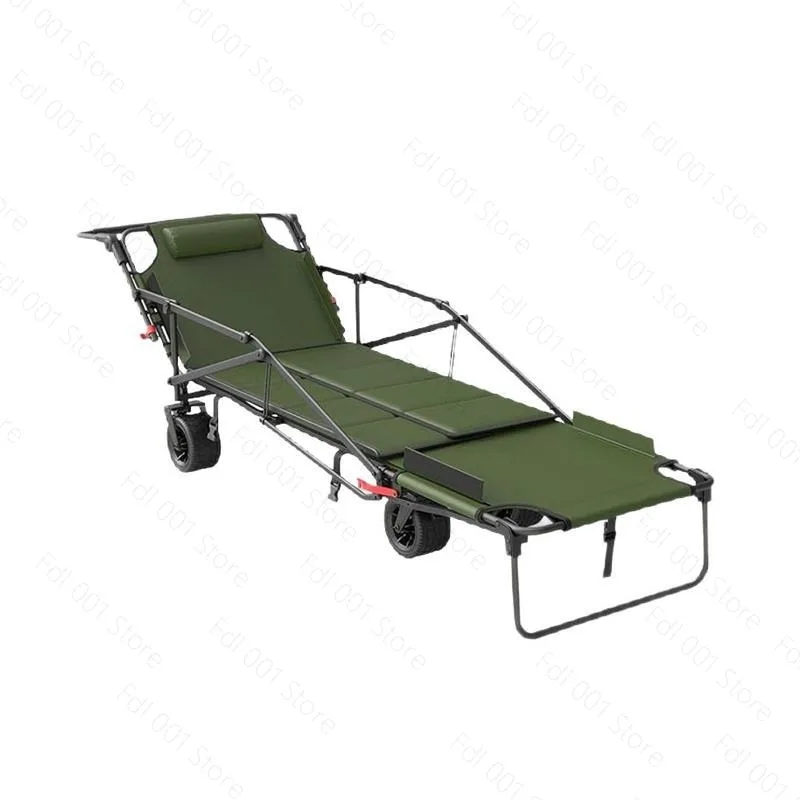 Foldable Metal Hand - Pulled Wagon - Multifunctional Outdoor Cart for Garden Picnic & Camping