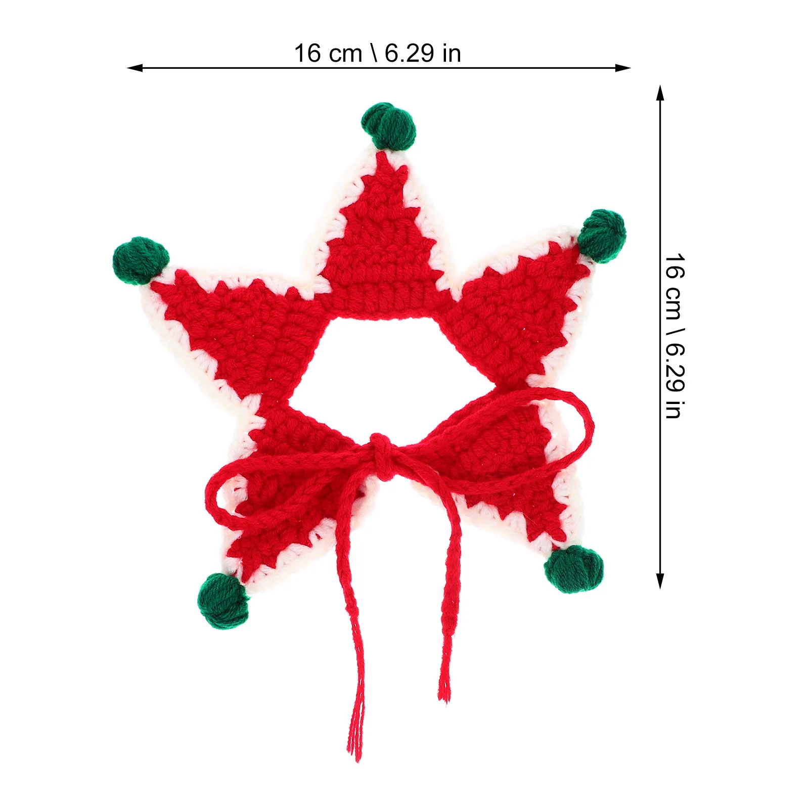 Star Shape Kitten Decor Christmas Pet Scarf Warm Cat Accessory Dog Scarf Xmas Gift Cat Christmas Gift Pet Supply