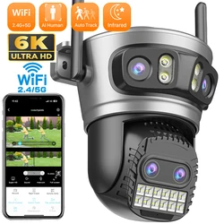 20MP Outdoor Wifi Camera Four Lens Video 10X Zoom 15MP Three Lens Camara Vigilancia Wifi Exterior Auto Tracking Surveillance