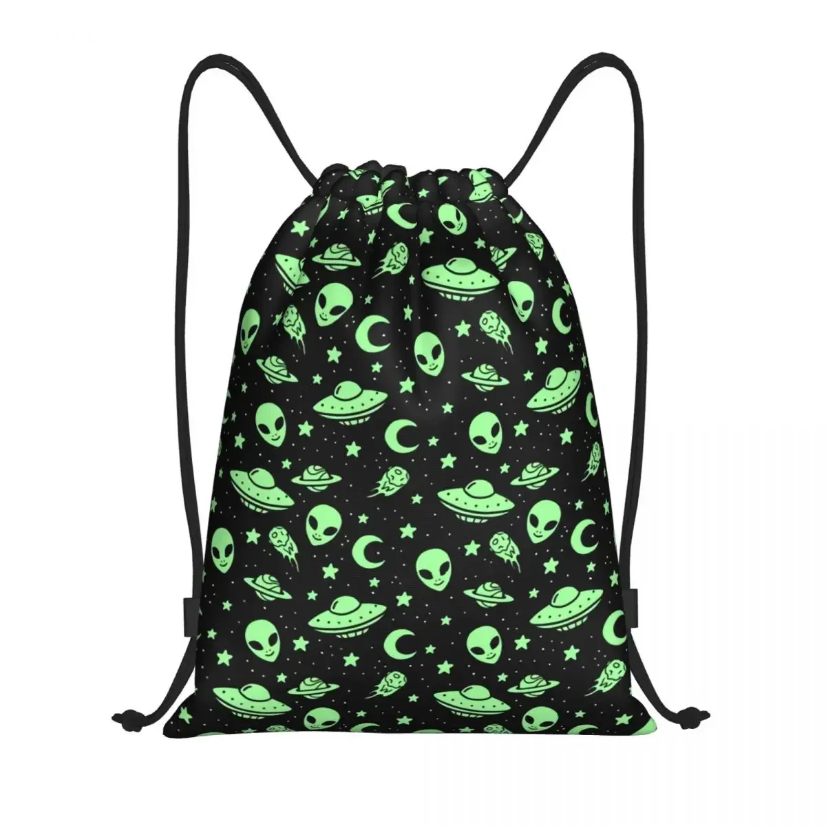 

Custom Alien and Pattern Drawstring Bags Men Women Lightweight Sports Gym Storage Backpack Drawstring Backpack Bags for Women