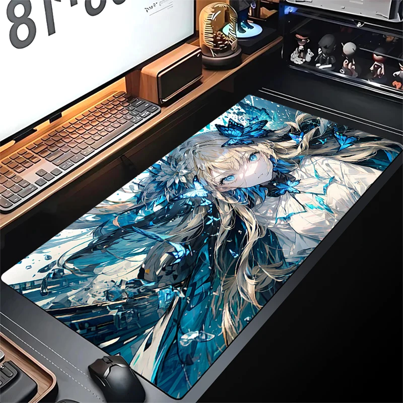 

Premium Anime Girl Mouse Pad Large Gaming Mousepad HD Print Mouse Mat Gamer Desk Mat Computer Keyboard Pad Non-Slip Table Mats