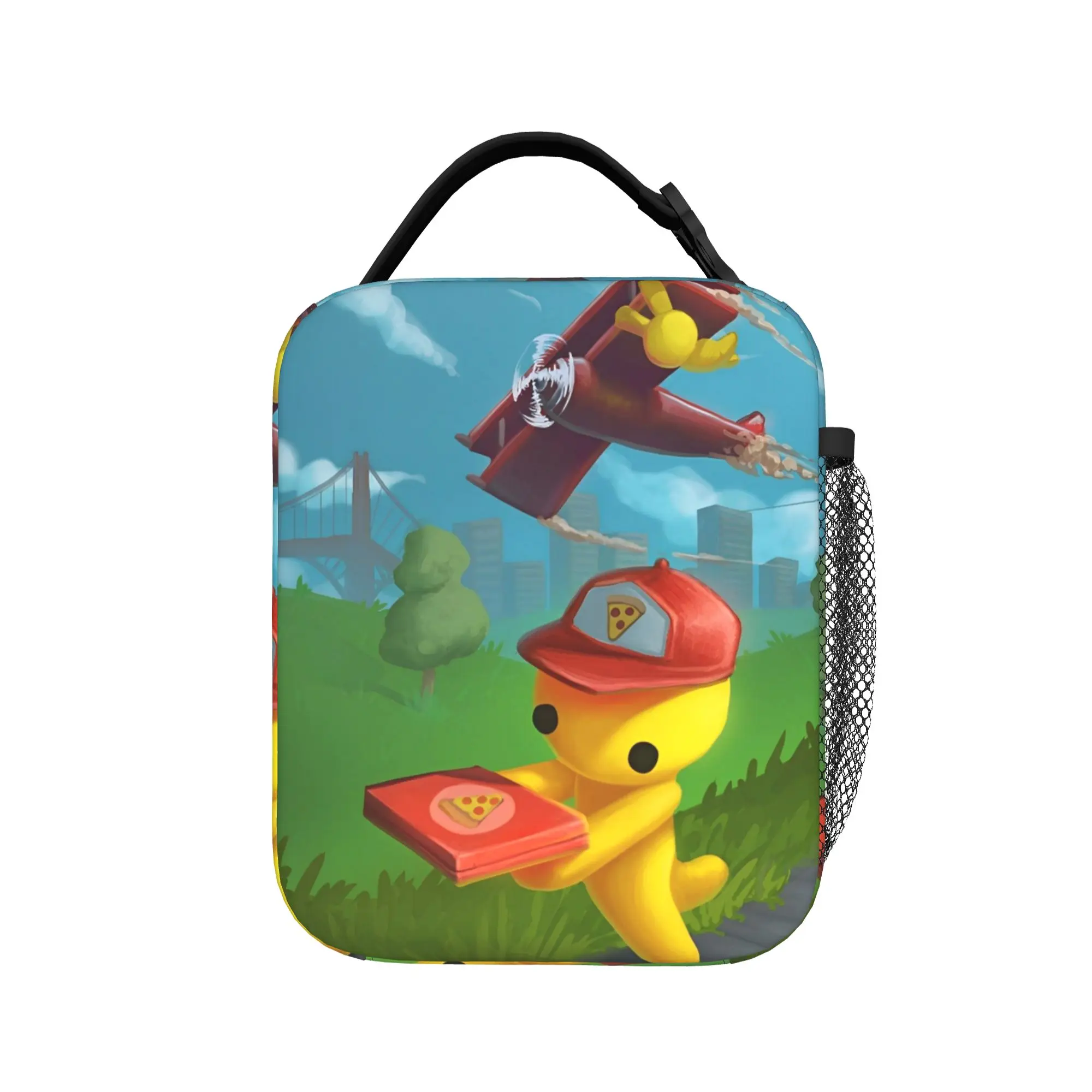 Wobblys Life Gaming Funny Insulated Lunch Bags Large Hot Games Reusable Thermal Bag Lunch Box Tote School  Outdoor Girl Boy