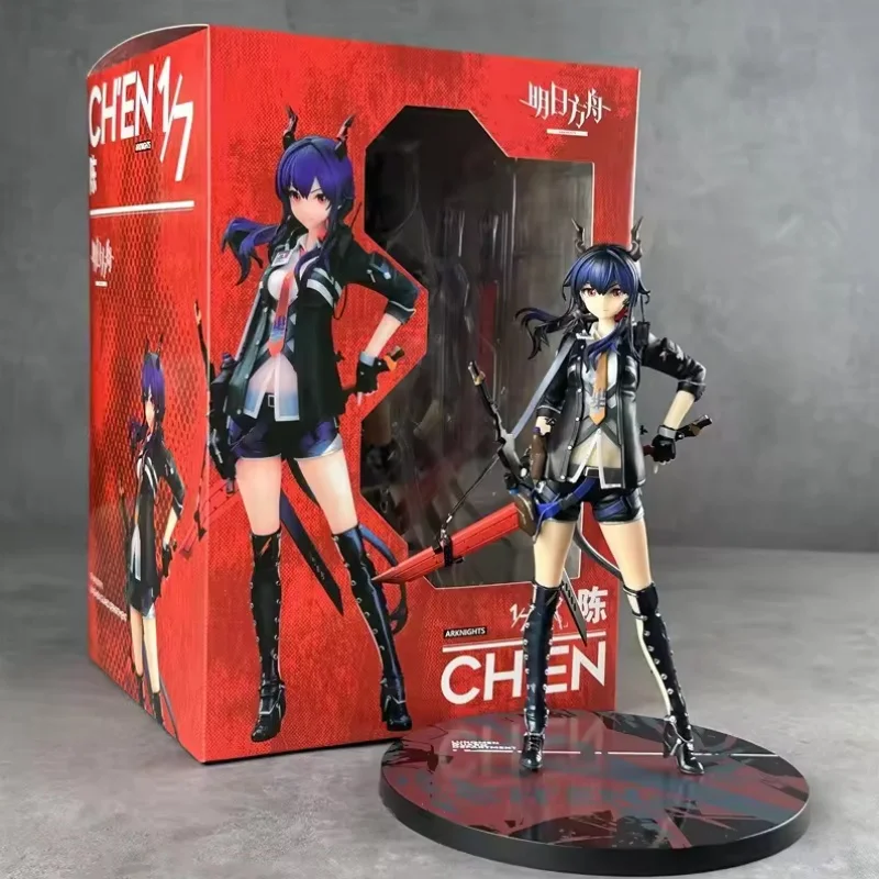 

Коллекционная фигурка Arknights: Аниме-персонаж с оружием, красивая, милая, для фанатов, модель, игрушка, подарок