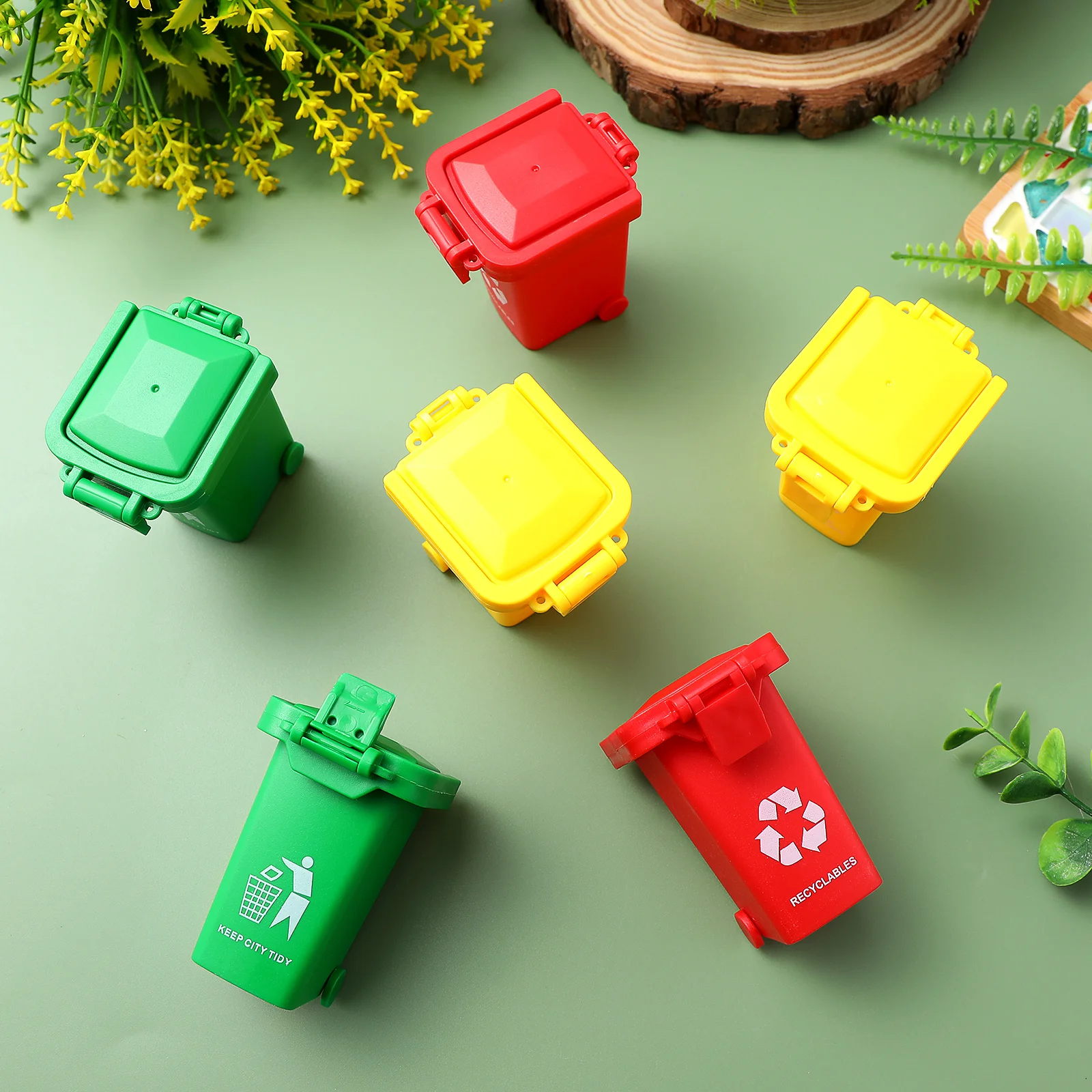 6pcs Kids Garbage Can Learning Trash Classification For Children Educational Plaything Cognitive Game Kids Gifts