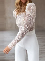 Solid Jumpsuits for Women 2023 New Fashion Streetwear Long Sleeve Backless O Neck Jumpsuit Women Chic Straight Jumpsuit