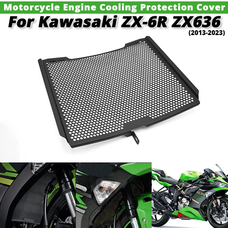 

For Kawasaki ZX-6R ZX636 ZX-636 2013-2023 Motorcycle Engine Cooling Protection Cover slip on Kawasaki ZX6R ZX-636