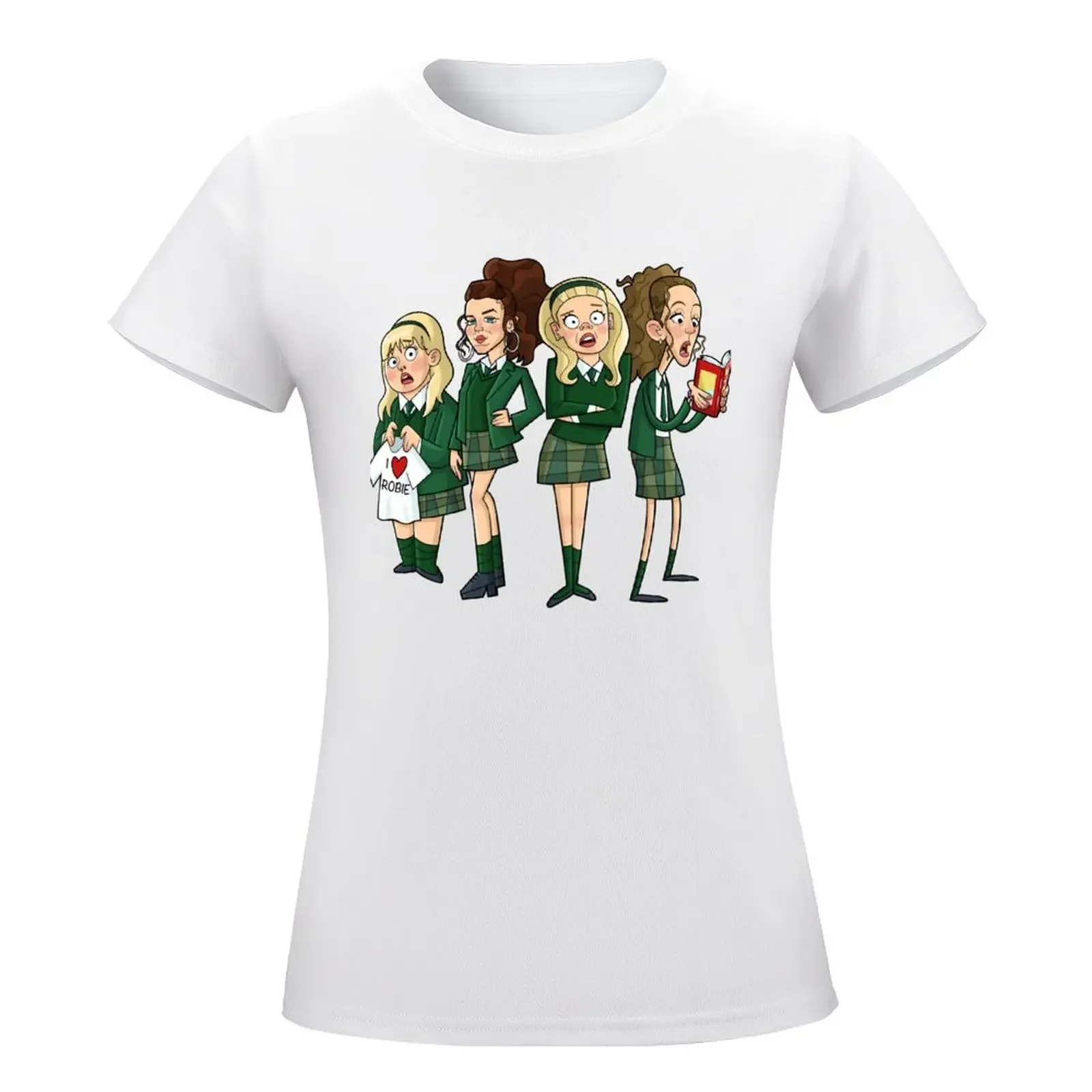 Retro Vintage Derry Girls Love You T-shirt kawaii clothes lady clothes Blouse oversized t shirts for Women